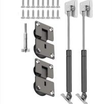 Kit de ressorts à gaz, charnières, supports et vis pour remorque